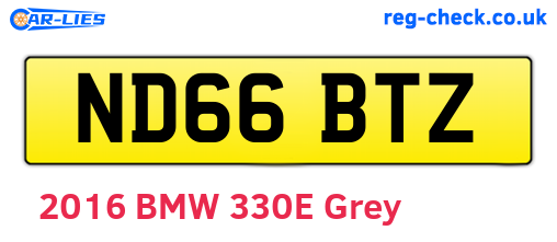 ND66BTZ are the vehicle registration plates.