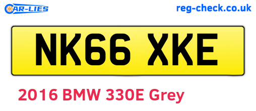 NK66XKE are the vehicle registration plates.