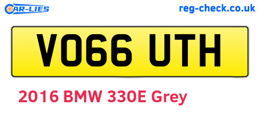 VO66UTH are the vehicle registration plates.