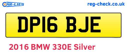 DP16BJE are the vehicle registration plates.