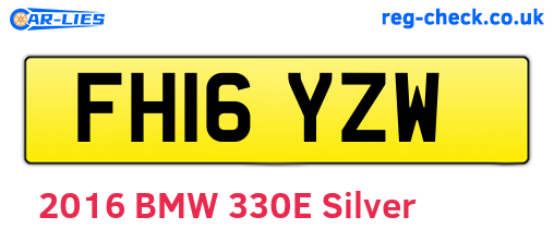 FH16YZW are the vehicle registration plates.