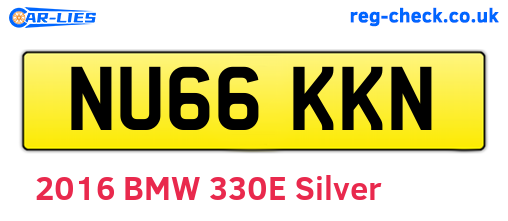 NU66KKN are the vehicle registration plates.