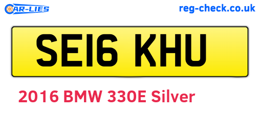 SE16KHU are the vehicle registration plates.