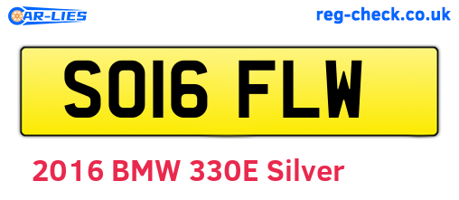 SO16FLW are the vehicle registration plates.