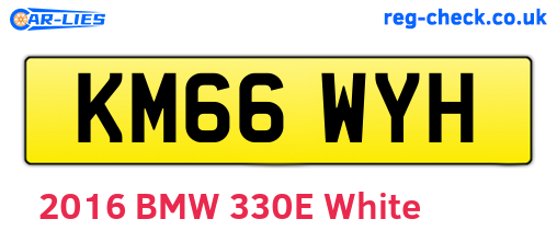 KM66WYH are the vehicle registration plates.