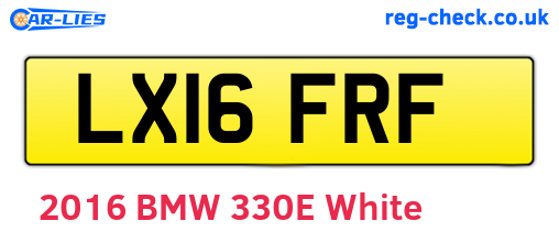 LX16FRF are the vehicle registration plates.