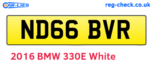 ND66BVR are the vehicle registration plates.