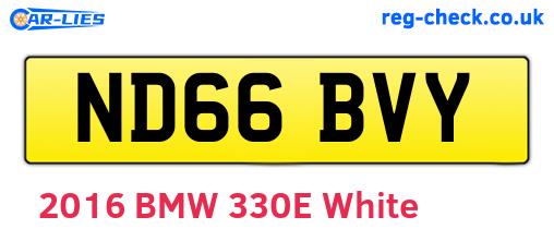 ND66BVY are the vehicle registration plates.