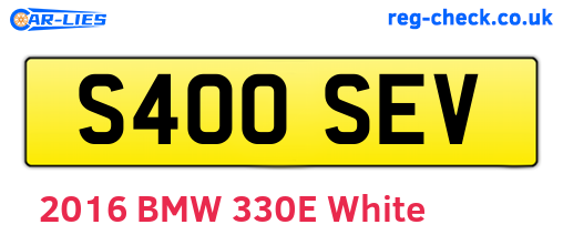 S400SEV are the vehicle registration plates.