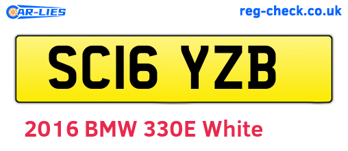 SC16YZB are the vehicle registration plates.