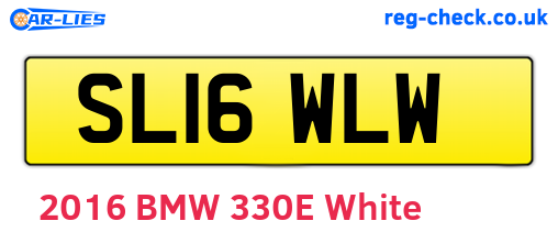 SL16WLW are the vehicle registration plates.