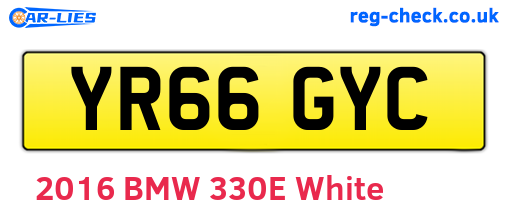 YR66GYC are the vehicle registration plates.