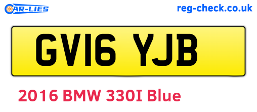 GV16YJB are the vehicle registration plates.
