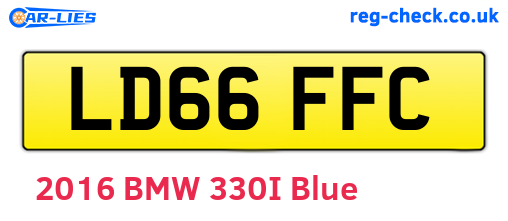 LD66FFC are the vehicle registration plates.