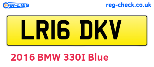 LR16DKV are the vehicle registration plates.