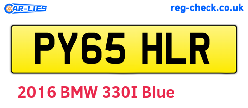 PY65HLR are the vehicle registration plates.