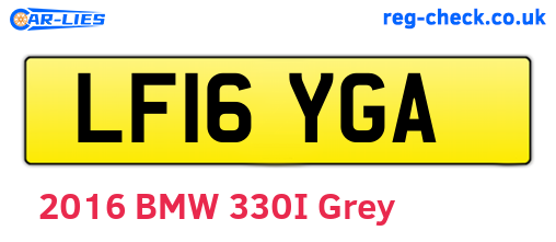 LF16YGA are the vehicle registration plates.