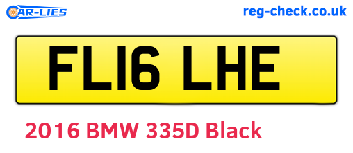 FL16LHE are the vehicle registration plates.