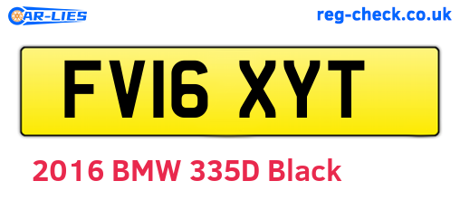 FV16XYT are the vehicle registration plates.