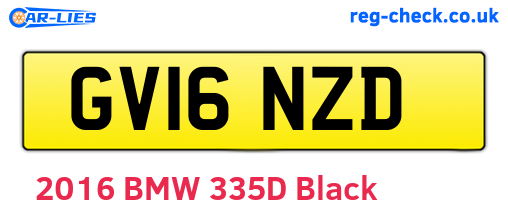 GV16NZD are the vehicle registration plates.