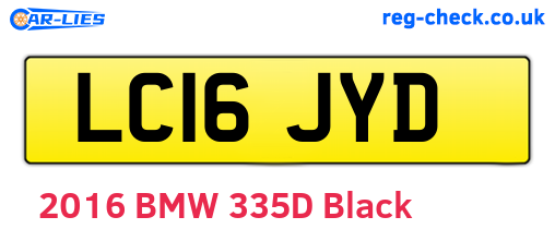LC16JYD are the vehicle registration plates.