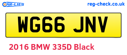 WG66JNV are the vehicle registration plates.