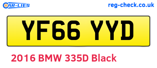 YF66YYD are the vehicle registration plates.
