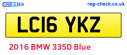 LC16YKZ are the vehicle registration plates.