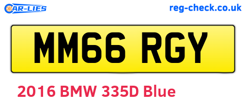 MM66RGY are the vehicle registration plates.
