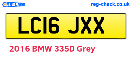 LC16JXX are the vehicle registration plates.