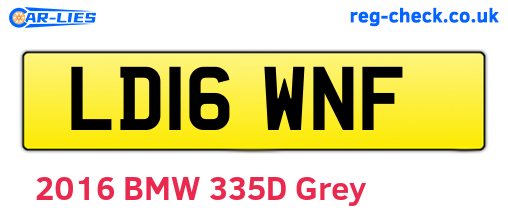 LD16WNF are the vehicle registration plates.