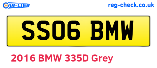 SS06BMW are the vehicle registration plates.