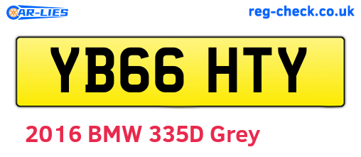 YB66HTY are the vehicle registration plates.