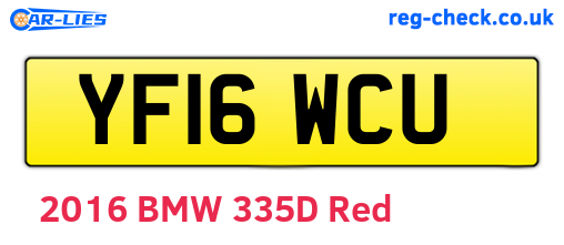 YF16WCU are the vehicle registration plates.