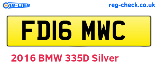 FD16MWC are the vehicle registration plates.