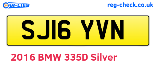SJ16YVN are the vehicle registration plates.