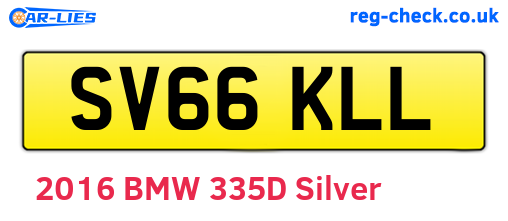 SV66KLL are the vehicle registration plates.