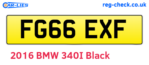 FG66EXF are the vehicle registration plates.
