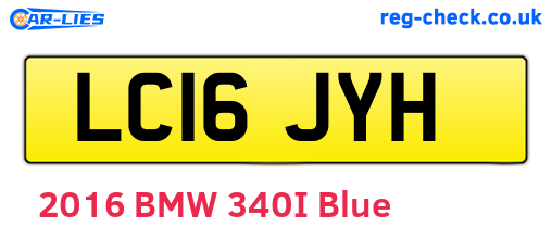 LC16JYH are the vehicle registration plates.