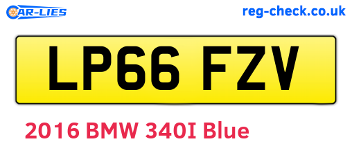 LP66FZV are the vehicle registration plates.