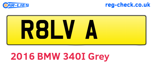 R8LVA are the vehicle registration plates.