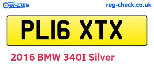 PL16XTX are the vehicle registration plates.