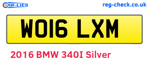 WO16LXM are the vehicle registration plates.