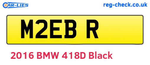 M2EBR are the vehicle registration plates.