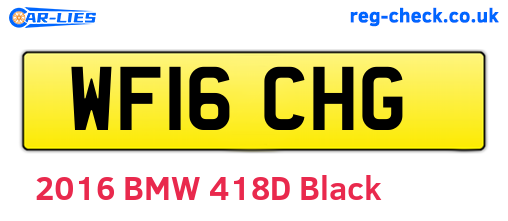 WF16CHG are the vehicle registration plates.