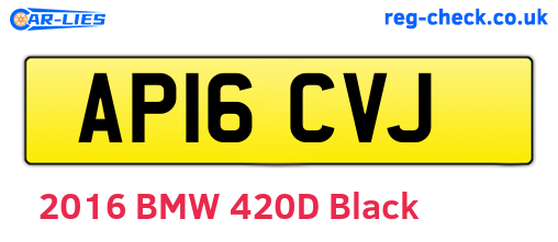 AP16CVJ are the vehicle registration plates.