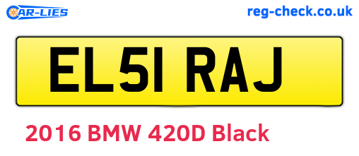 EL51RAJ are the vehicle registration plates.