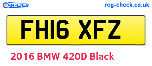 FH16XFZ are the vehicle registration plates.
