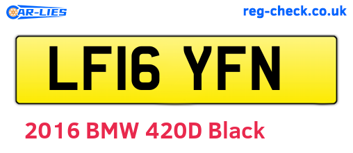 LF16YFN are the vehicle registration plates.