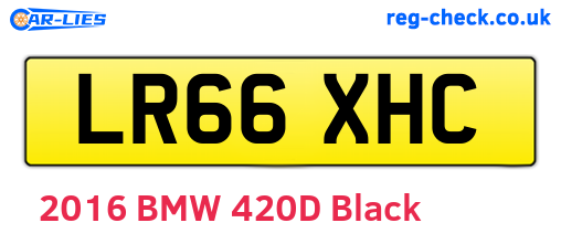 LR66XHC are the vehicle registration plates.